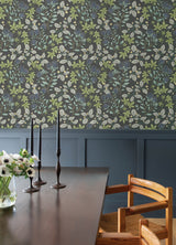 Mildred Charcoal by Scott Living Botanical Trail Wallpaper- A-Street Prints 4155-72815