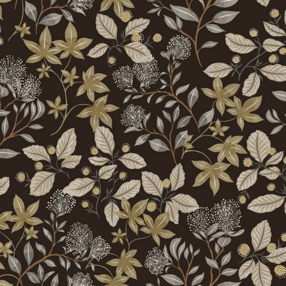 Mildred Black Botanical Trail Wallpaper by A-Street Prints, SKU 4155-72817