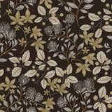 Mildred Black Botanical Trail Wallpaper by A-Street Prints, SKU 4155-72817