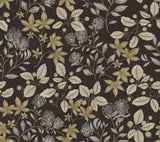 Mildred Black by Scott Living Botanical Trail Non Woven Unpasted Wallpaper - A-Street Prints 4155-72817-Sample