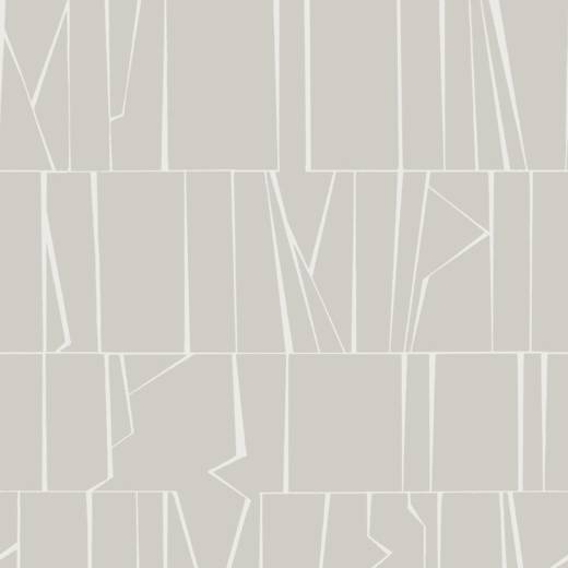 Huntington Silver Geometric Stripe Wallpaper by A-Street Prints in a modern living room