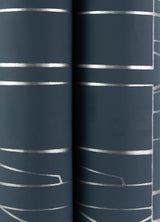 Huntington Indigo by Scott Living Geometric Stripe Wallpaper – A-Street Prints 4155-72821