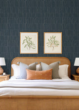 Huntington Indigo by Scott Living Geometric Stripe Wallpaper – A-Street Prints 4155-72821