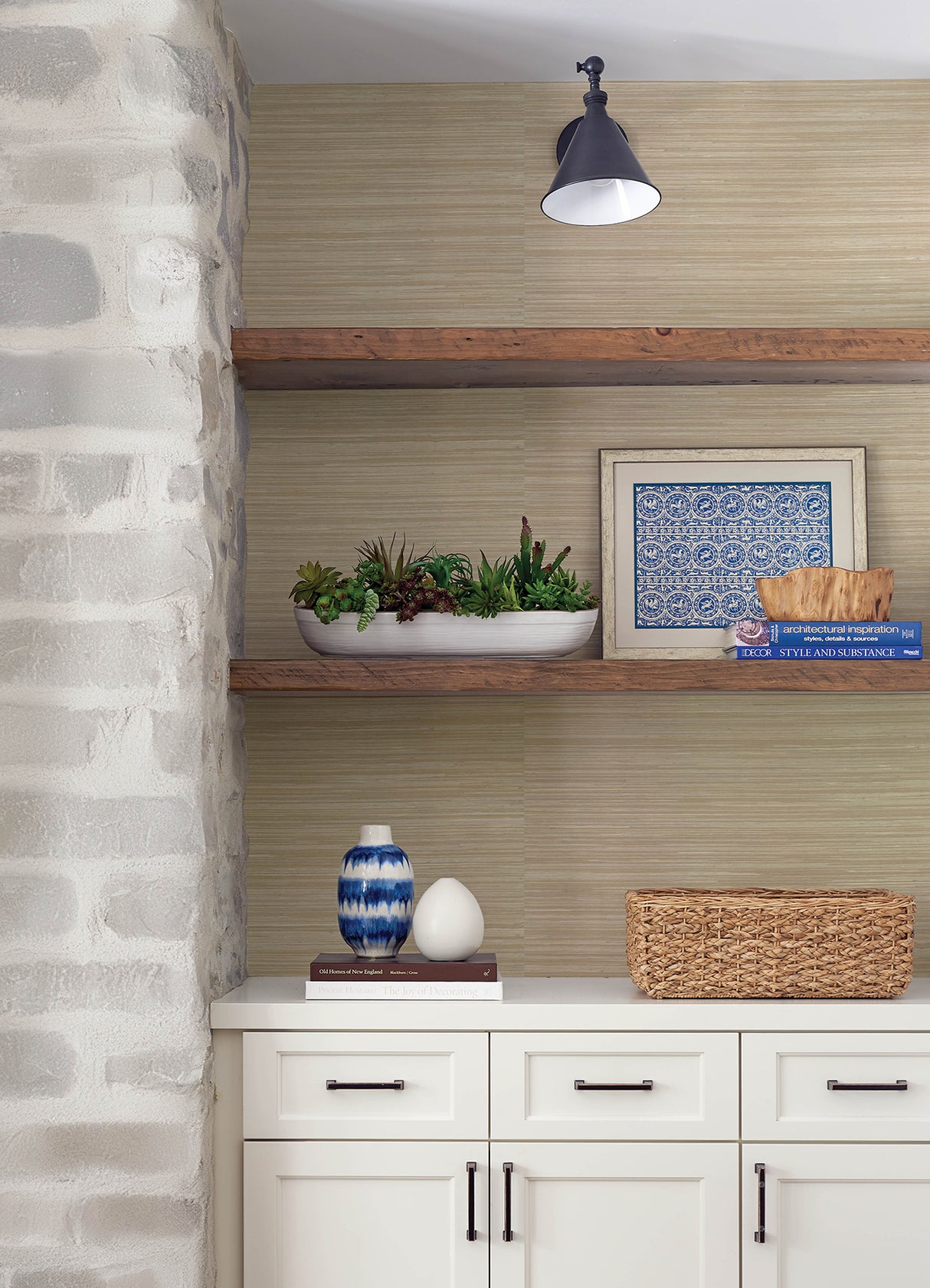 Reynier Wheat by Scott Living Hemp Grasscloth Wallpaper- A-Street Prints 4155-72823