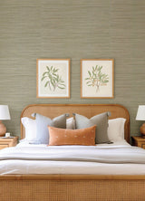 Reynier Pewter by Scott Living Hemp Grasscloth Wallpaper – A-Street Prints 4155-72824
