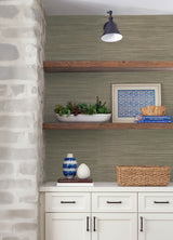 Reynier Neutral by Scott Living Hemp Grasscloth Wallpaper- A-Street Prints 4155-72825
