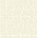 Stevenson Cream Trellis Wallpaper with Textured Metallic Raised Ink - Advantage 4157-25013