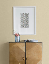 Eunice Brown Linen Wallpaper with Fabric Texture- Advantage 4157-25068
