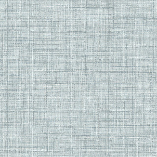 Tuckernuck Slate Faux Linen Wallpaper with Fabric Texture in Transitional Style - Advantage 4157-25790