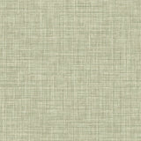 Tuckernuck Green Faux Linen Wallpaper with Fabric Texture - Advantage 4157-25792