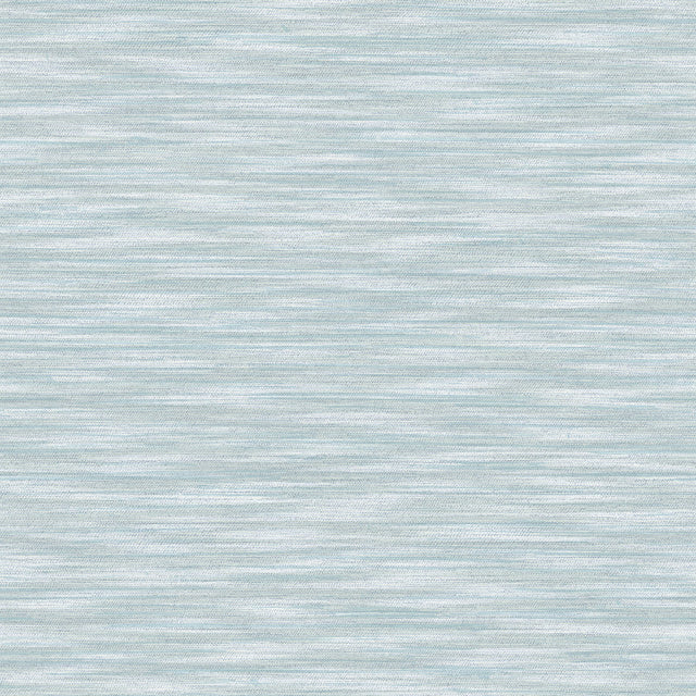 Benson Light Blue Faux Fabric Wallpaper with Horizontal Fabric Textures - Advantage 4157-26153