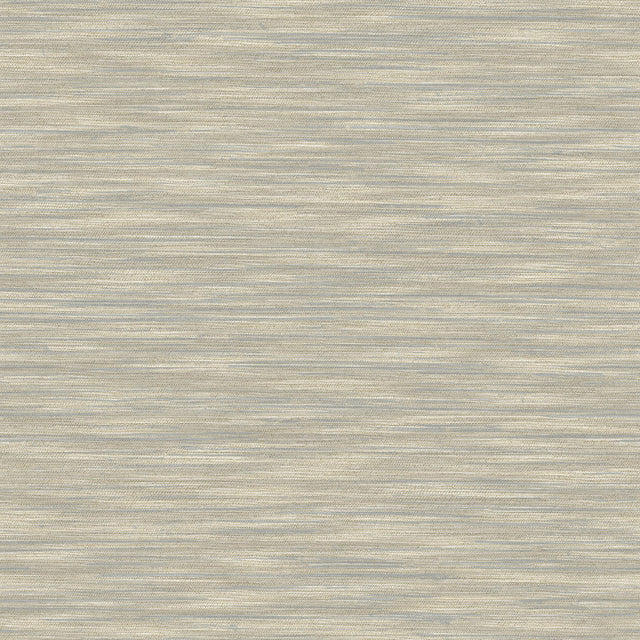 Benson Taupe Faux Fabric Wallpaper with Textured Raised Ink - Advantage 4157-26155
