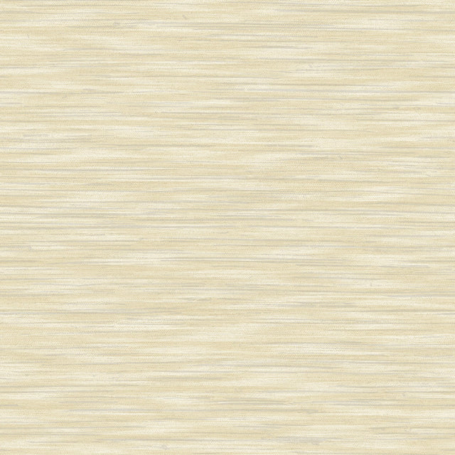 Benson Yellow Faux Fabric Wallpaper with Textured Raised Ink - Advantage 4157-26156