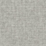 Emerson Grey Linen Wallpaper with Fabric Texture, Raised Ink  Advantage 4157-26354