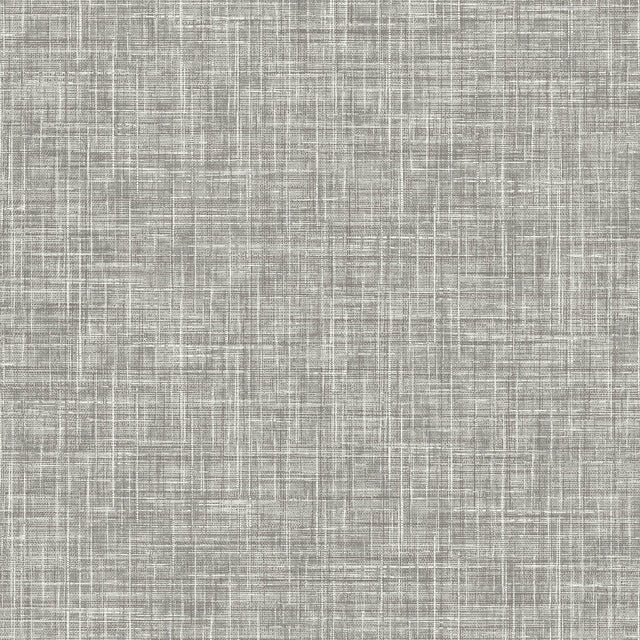 Emerson Grey Linen Wallpaper with Fabric Texture, Raised Ink  Advantage 4157-26354