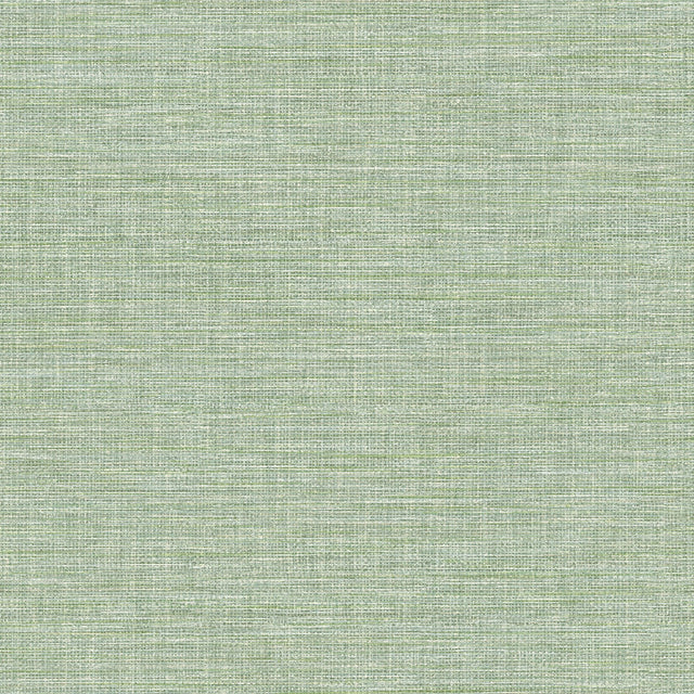 Exhale Light Green Faux Grasscloth Wallpaper with Textured Raised Ink - Brewster 4157-26457