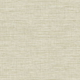 Exhale Light Yellow Faux Grasscloth Wallpaper with Textured Raised Ink - Brewster 4157-26463