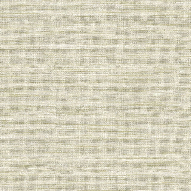 Exhale Light Yellow Faux Grasscloth Wallpaper with Textured Raised Ink - Brewster 4157-26463