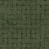 Blocks Olive Checkered Wallpaper with Textured Geometric Grid - Advantage 4157-333455