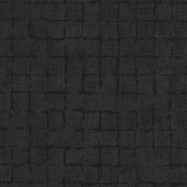 Blocks Black Checkered Wallpaper with Industrial Geometric Pattern - Advantage 4157-333457
