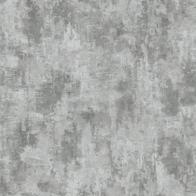 Cierra Pewter Stucco Wallpaper with Metallic Modern Texture Pattern - Brewster 4157-43063