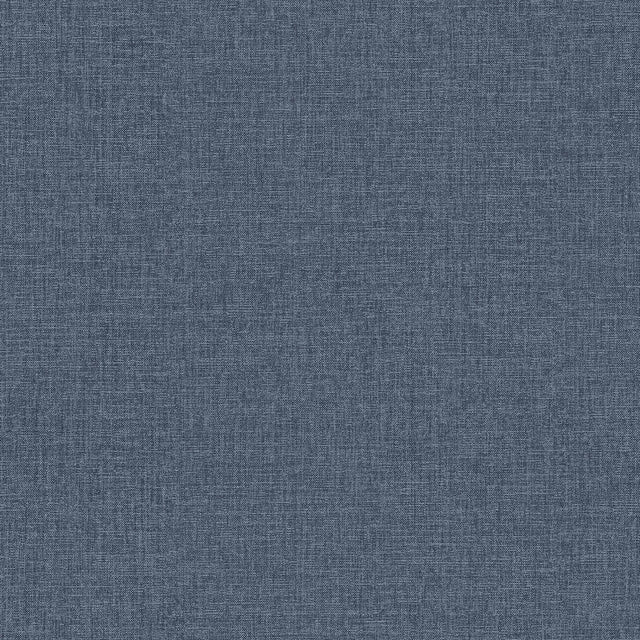 Glen Dark Blue Texture Wallpaper with Fabric Texture Pattern, Raised Ink Textured - Advantage 4157-M1701
