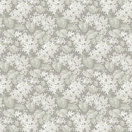 Aratorp Stone dense floral wallpaper by Boråstapeter for Schumacher, vintage-inspired allover lilac pattern