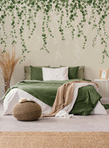 Trailing Ivy Green Wall Mural with Country Botanical Vines Pattern - Advantage 4164-50942