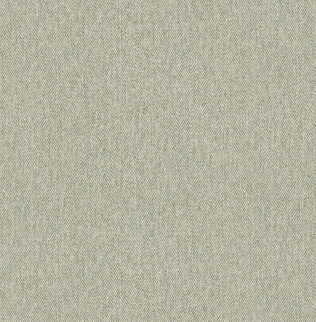 Herringbone Green Tweed Wallpaper with Textured Non Woven Fabric Look - Advantage 4164-M1823