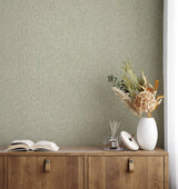 Herringbone Green Tweed Wallpaper with Textured Non Woven Fabric Look - Advantage 4164-M1823