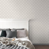 Morgrove Grey Trellis Wallpaper with Botanical Graphic Trellis - Advantage 4164-M1833