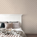 Morgrove Beige Trellis Wallpaper with Botanical Geometric Motif - Advantage 4164-M1835