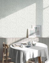 Winter Berry Light Grey Vine Wallpaper with Textured Botanical Farmhouse Style - 4164-M1843