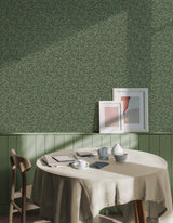 Winter Berry Evergreen Vine Wallpaper with Botanical Vine Pattern, Farmhouse Style - Advantage 4164-M1844