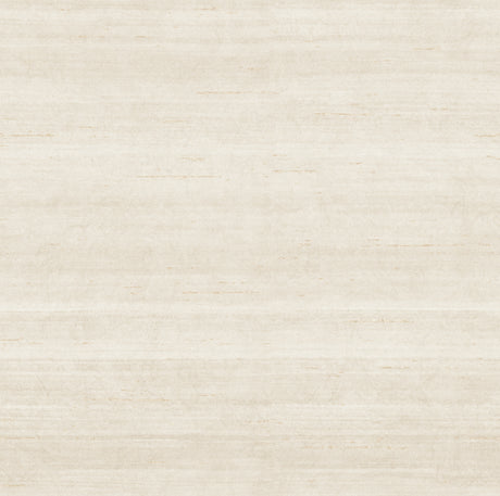 First Light Ivory striated non woven wallpaper roll and bathroom installation view