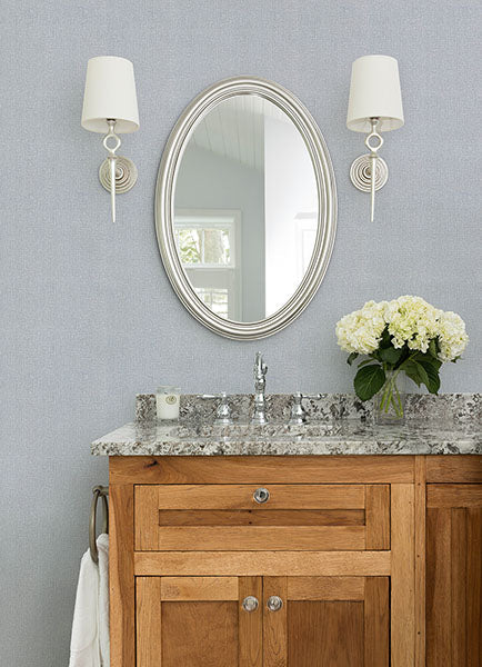 Natural Linen Light Grey by Advantage Textured Wallpaper – Brewster Home Fashions 4168-16623