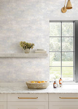 Al Fresco Sterling by Advantage Plaster Wallpaper- Brewster Home Fashions 4168-17703