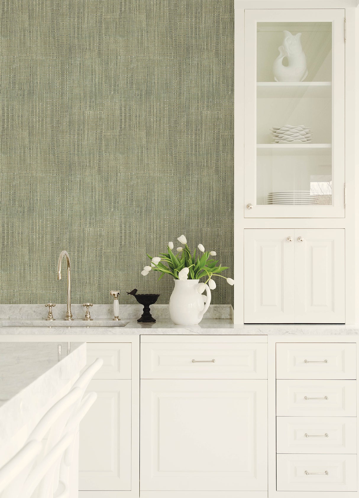 Rattan Green by Advantage Weave Wallpaper – Brewster Home Fashions 4168-17732
