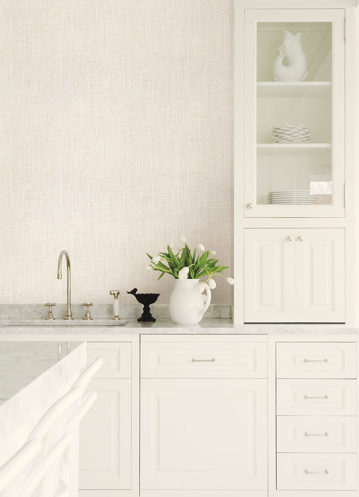 Rattan Ivory Weave by Advantage Texture Wallpaper- Brewster Home Fashions 4168-17736