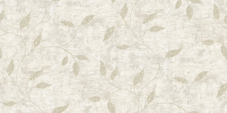 Stonewall Ivory Vine Wallpaper by Advantage, 20.9 in x 30 ft roll, approx. 52.3 sq ft coverage