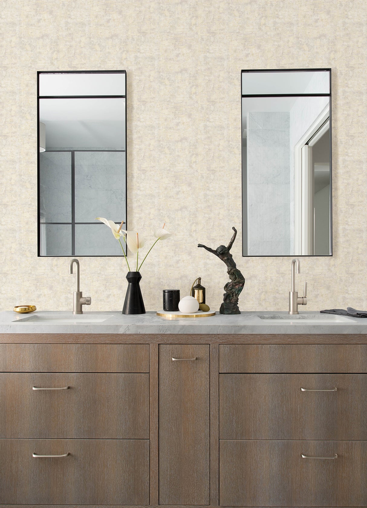 Masonry Ivory by Advantage Stone Wallpaper – Brewster Home Fashions 4168-17746