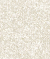 Limestone Beige hexagon tile wallpaper with subtle metallic shadowing