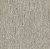 Advantage Ironbark light brown textured bark-look wallpaper roll shown close-up and styled in a bathroom