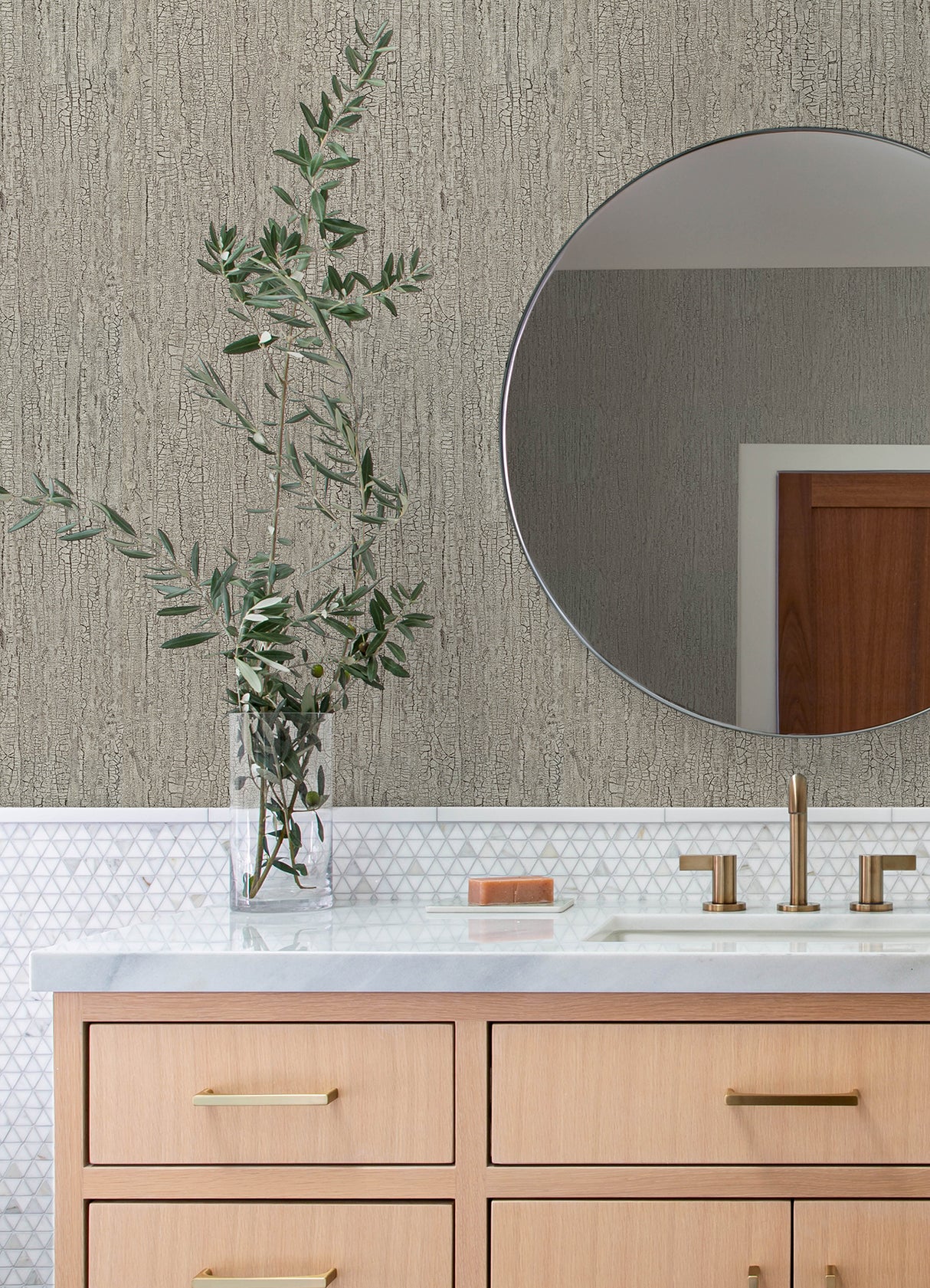 Ironbark Light Brown by Advantage Textured Wallpaper – Brewster Home Fashions 4168-19942