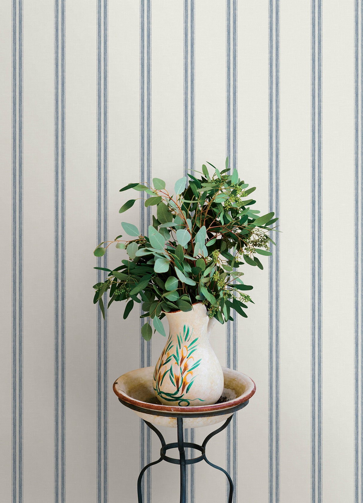 Johnny Blue by Chesapeake Stripes Wallpaper – Brewster Home Fashions 4169-13075
