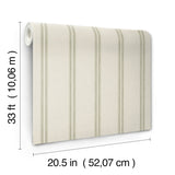 Johnny Green by Chesapeake Stripes Wallpaper – Brewster Home Fashions 4169-13077