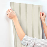 Johnny Green by Chesapeake Stripes Wallpaper – Brewster Home Fashions 4169-13077