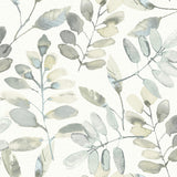 Chesapeake Pinnate Grey Leaves Wallpaper 4169-13905