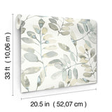 Pinnate Grey Leaves by Chesapeake Botanical Wallpaper – Brewster Home Fashions 4169-13905