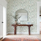 Pinnate Mint Leaves Mint by Chesapeake Botanical Wallpaper – Brewster Home Fashions 4169-13909